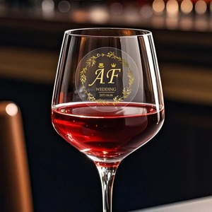 <span class=keywords><strong>Pegatinas</strong></span> <span class=keywords><strong>Personalizadas</strong></span> para Boda, Transparentes, con Lámina Dorada, de PVC, Impermeables y Duraderas, para Regalos, Monogramas, Bautizos, Recuerdos de Fiesta - Product Image 4