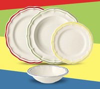 Assiette en céramique de style européen, exquise, élégante et haut de gamme, à bordure coquillage, pour mariage, fête, hôtel, maison, restaurant