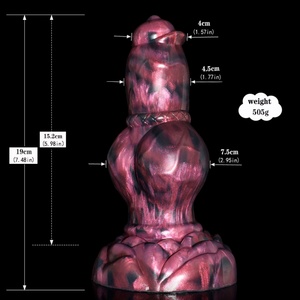 NNSX Dildo animal portátil con ventosa, dildo anudado, plug anal, pene monstruoso, pene de perro, pene de silicona, juguetes sexuales para hombres - Product Image 2