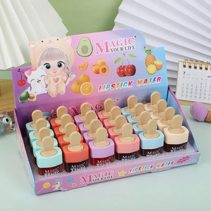 ลิปกลอสกลิ่นไอศกรีม 24 ชิ้น/กล่อง ไม่หลุดลอก ไม่ติดแก้ว ลิปสติกสีไอศกรีม ลิปออยล์เนื้อน้ำบางเบา - Product Image 5
