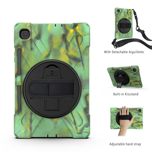 Regolabile cinghia da polso Dello Schermo di Prova di Scossa Della Copertura con il Supporto Della Penna per Samsung per <span class=keywords><strong>Galaxy</strong></span> Tab <span class=keywords><strong>S6</strong></span> <span class=keywords><strong>Lite</strong></span> P610 P615 - Product Image 4
