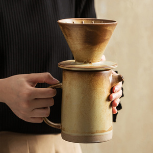 เครื่องชงกาแฟสำหรับ Horeca <span class=keywords><strong>หม้อ</strong></span>ต้มกาแฟทำจากเซรามิกสีขาวพร้อมซอสฟู้ดเกรดออกแบบโลโก้ได้ตามต้องการ - Product Image 1