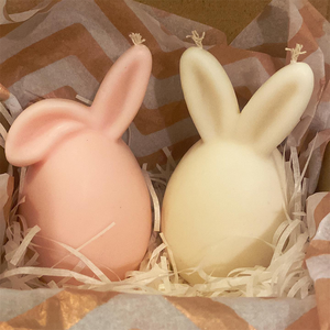Molde de silicona con forma de huevo de conejo de pascua, moldes de jabón hechos a mano con dibujos de animales, concha de cordero, bricolaje, herramienta de resina con crisol cruzado - Product Image 3