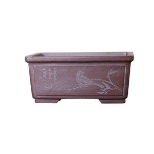 Macetas Rectangulares Miniatura de Zisha para Bonsái, Talladas a Mano, para Escritorio - Product Image 5