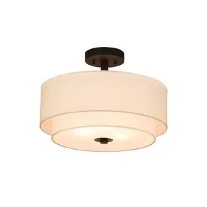 Pendant Matt Bronze Indoor Lighting Brass Hanging Pendant Light Led Semi Flush Mount Ceiling Light