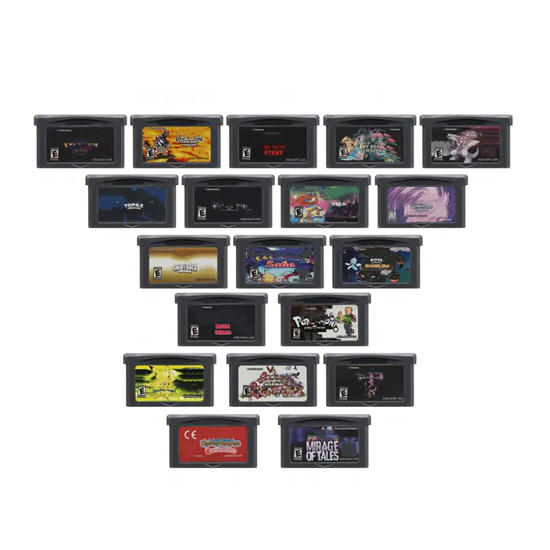 Diskon besar seri permainan Pokemon Pinball Video Game Cartridge 32 Bit kartu konsol permainan untuk GBA