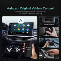 Adaptador Inalámbrico 2 en 1 para Carplay y Android Auto, Dongle USB Plug and Play con Inicio Automático y Conexión Rápida para Automóviles, Venta al Por Mayor OEM