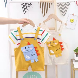 2022 Latest Design Fashion Wholesale Children's Clothing Suits Ultra-low Prices Cartoon rainbow Clothes Suit Cute Overalls - Product Image 1