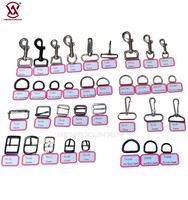 Boucle en D en métal durable de haute qualité, style professionnel, réglable, pour sangle de 20 mm, accessoires pour collier de chien