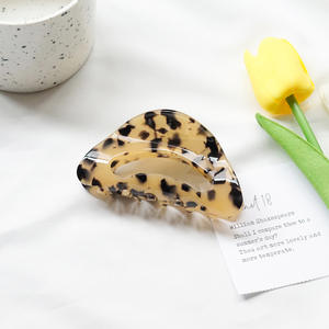 Ins Beautiful – pinces à cheveux en acétate multicolores, 9cm, <span class=keywords><strong>crabe</strong></span> en coquille de tortue pour cheveux épais et longs - Product Image 2