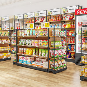 Estanterías de Exhibición de Madera Personalizadas para Supermercados, Estantes de Góndola para Tiendas Minoristas - Product Image 4