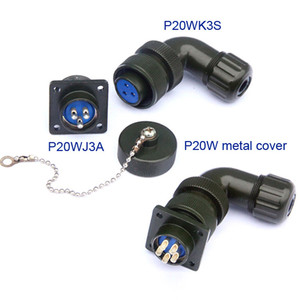 ขั้วต่อกันน้ำ CSP P20W รุ่น P20WJ3AK3Q ผลิตจากอะลูมิเนียมหล่อขึ้นรูป สำหรับงานอากาศยาน - Product Image 3