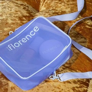 Borsa a tracolla in PVC <span class=keywords><strong>viola</strong></span> da 13 pollici borsa a tracolla impermeabile da donna con spalline regolabili borsa da viaggio con Logo - Product Image 3