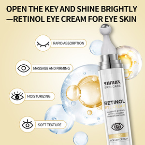 Crema Contorno de Ojos Reafirmante Antiarrugas SUMAX Ball Retinol 20ml, Mejora las Ojeras, Líneas Finas, Centella Anti-Hinchazón <span class=keywords><strong>para</strong></span> Hombres, Todo Tipo de Piel - Product Image 4