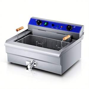 <span class=keywords><strong>Friteuse</strong></span> Continent Gaz Eau Pilote Pour Bois Profonde 2 Réservoir 30 Litres Porc Sol Etl 12 Donut Rond Lpg Vieux Chips Petit Bouchon 50 Banc Top - Product Image 4