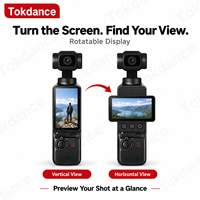 Caméra de poche 4K avec stabilisateur 3 axes, caméscope portable à écran rotatif, suivi intelligent du sujet, enregistreur vidéo pour vlog