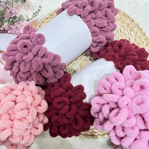 Meilleures ventes Fil chenille bouclé épais et doux, à boucles pour les doigts, sans crochet ni aiguille, écologique, résistant à l'abrasion, pour crochet - Product Image 4