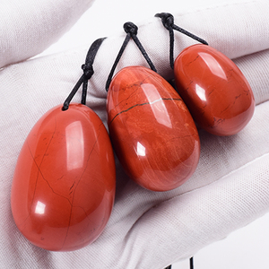 Uova di Yoni in Corniola Rossa per il Rafforzamento Vaginale, Uova di Agata per Esercizi di Kegel, Pietra di Giada - Product Image 3