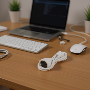 Cable de Extensión de Plástico de 2 Metros con Diseño Flexible para una Gestión Eficiente del Cableado y Organización de Accesorios - Product Image 3