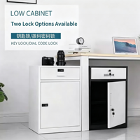 Meuble de rangement mobile en acier avec serrure, tiroir à code pour sous le bureau, idéal pour documents et fournitures de bureau