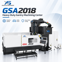 Centre d'usinage CNC à portique robuste XINSHUO, 3 axes, BT50, 32 outils ATC, positionnement 0,020 mm, fraiseuse à portique GSA2018