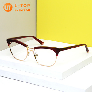 Montures de lunettes optiques Utop, mode, haute densité, luxe, <span class=keywords><strong>pour</strong></span> hommes, design œil de chat, en acétate - Product Image 5