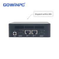 Mini PC NUC de petite taille, Intel 12e génération I7, 2*M.2 NVMe SSD, montage VESA, PC industriel