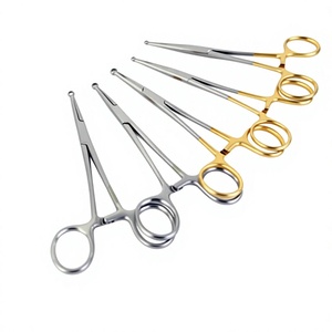 Pinzas de vasectomía con anillo de 14 cm, pinzas quirúrgicas con mecanismo de bloqueo de trinquete, mango de acero inoxidable, agarre manual reutilizable, aplicación ORL, clase quirúrgica - Product Image 1