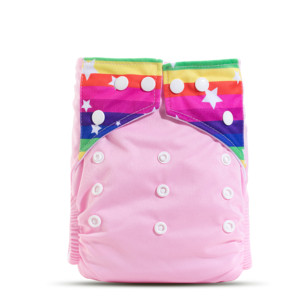 Pañales Reutilizables para Bebé OEM y ODM, Pañal de Tela Lavable 100% Impermeable de Poliéster PUL con Inserto de Carbón - Product Image 4