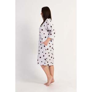 Abito Vintage da Donna con Maniche <span class=keywords><strong>3</strong></span>/4 e Zip, Tasche, Taglie XS-XXL, Materiale in Spandex, Fodera per Primavera, Autunno, Inverno, con Volant - Product Image 3