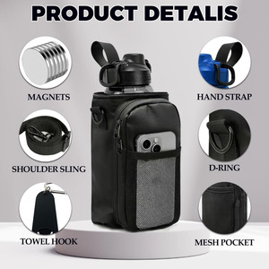 Sac de sport magnétique avec porte-bouteille et compartiment pour téléphone portable, à porter à l'épaule - Product Image 3