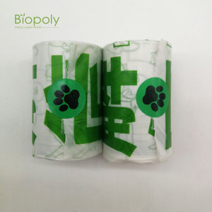 Custom Stickers 15pcs/rolls OEM/ODM Disposable Biodegradable Custom Dog Poop Bags - Product Image 2