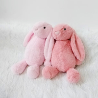 Boneka Kelinci Lembut 25CM, Laris Manis, Lucu dengan Telinga Panjang, Penghibur untuk Anak-Anak dengan Isian Kapas PP, Hadiah Liburan Paskah