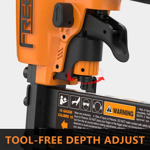 <span class=keywords><strong>Freeman</strong></span> 3 en 1 calibre 18 <span class=keywords><strong>clavadora</strong></span> neumática Brad 16 GA T50 pistola de clavos con acabado de aire y grapadora de la serie 90 - Product Image 5