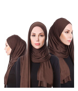 Großhandel Hochwertiges Jersey Stretchy Hijab Large Plain Maxi Schal Schal für Damen Sacrf <span class=keywords><strong>Long</strong></span> <span class=keywords><strong>Wrap</strong></span> HeadScarf - Product Image 1