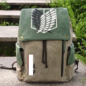 Thiết kế mới phim hoạt hình tấn công vào người khổng lồ phim hoạt hình sinh viên Tuổi Teen công suất lớn Túi du lịch vải ba lô - Product Image 2