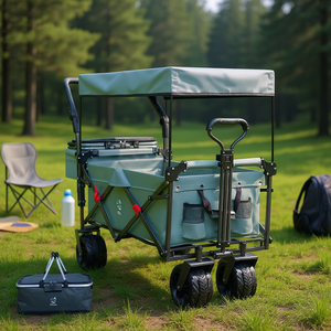 Carrito Plegable Todoterreno NapFox de 140L con Toldo Extraíble para Camping, Playa y Compras - Product Image 2