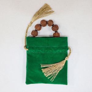 Sac d'emballage en velours avec cordon de serrage, pochette cadeau pour bijoux avec logo - Product Image 1