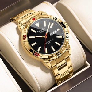 Drioshipping Reloj de cuarzo de moda para hombre Fecha automática Cronógrafo Elegante Acero inoxidable Silicona para negocios Deporte Antiguo - Product Image 4