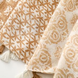 Usine Floral Imprimé Tête Hijab Écharpe pour Femmes Coton Étoles Rétro Ethnique Tête Wraps Viscose Cou Écharpe Châles avec Glands - Product Image 6