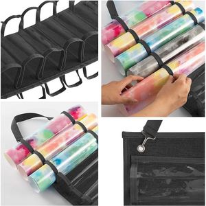 Amazing Custom Closet <b>Vinyl</b> Storage Organizer <b>Vinyl</b> Roll Holder <b>Wall</b> Mount Over the Door Hanging Craft Storage - Product Image 6
