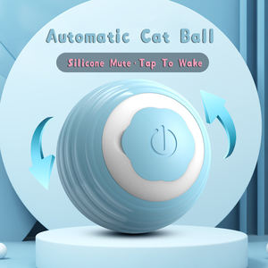 Pelota de Silicona para Mascotas, Silenciosa e Inteligente, Pelota Rodante Automática para Gatos, Pelota Interactiva para Masticar para Perros y Gatos, con Carga USB - Product Image 2