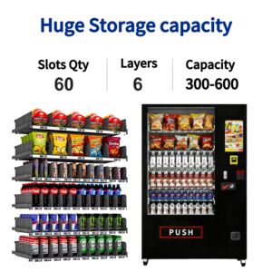 Máquinas Expendedoras Inteligentes con Pantalla Táctil Refrigeradas para Bebidas Frías, Refrescos, Snacks y Alimentos, con Sistema POS para Artículos de Venta Minorista - Product Image 3