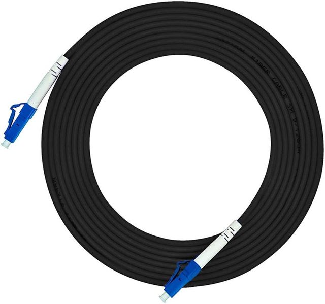 30m LC Optic Fiber Cable Jumper Outdoor Armored SC FC Connectors Simplex 9/125 SM Optical Patch Cord Drop 100ft FTTH for 5G