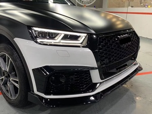 Accessori Auto in Materiale PP, Paraurti per <span class=keywords><strong>Audi</strong></span> <span class=keywords><strong>Q5</strong></span> 2017-<span class=keywords><strong>2020</strong></span>, Conversione al Modello RSQ5 con Paraurti, Griglie e Diffusore - Product Image 4
