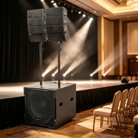 Système de sonorisation actif professionnel Line Array 3400W de pointe, 137dB SPL, avec haut-parleur hybride néodyme, mixeur intégré, OTG et Bluetooth 5.2 pour scène