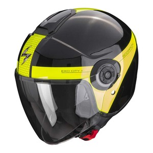 Casco Jet Scorpion Exo City II Giallo Nero XS in Policarbonato per Moto - Product Image 1
