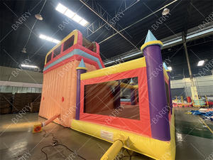 Enfants Lune Gonflable Moonwalk Water Jumper Bouncer Bouncy Castle Jumping Commercial Bounce House Party Rentals - Product Image 4