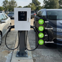 EVEGO Promotion Nouvelle Station de Recharge Rapide pour Véhicules Électriques DC Double Pistolet 60kW avec Écran LCD 7 Pouces Certifiée TUV CE Garantie 2 Ans