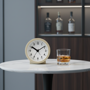 Nouvelle <span class=keywords><strong>Horloge</strong></span> de Bureau à Aiguilles 2026, Mini Mécanisme Silencieux Rond Minimaliste, Réveil avec Fonction Snooze, Mouvement à Ondes de Quartz, Idéale pour la Rentrée Scolaire et les Enfants - Product Image 4